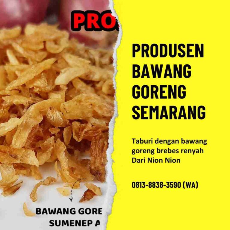 Produsen Bawang Goreng Semarang Nion Nion