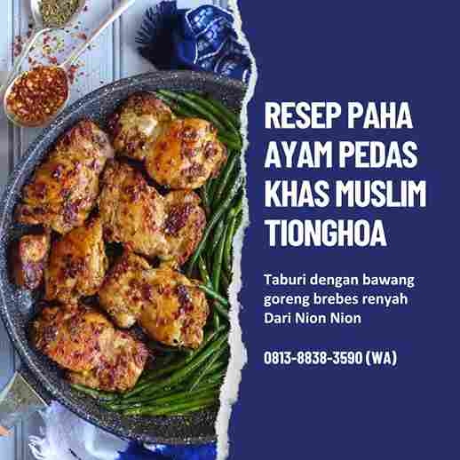 Resep Paha Ayam Pedas Nion Nion