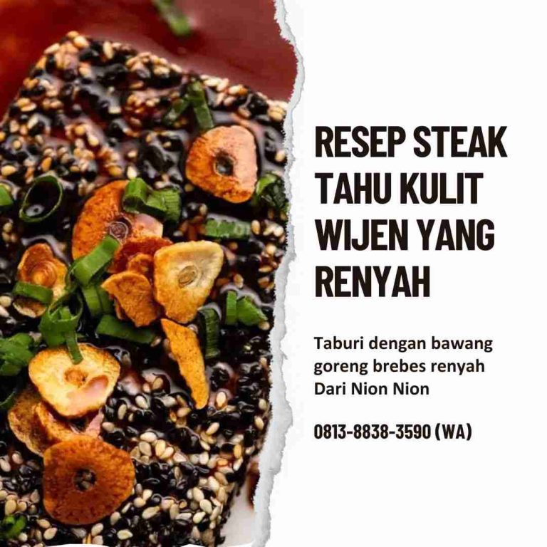 Resep Steak Tahu Nion Nion