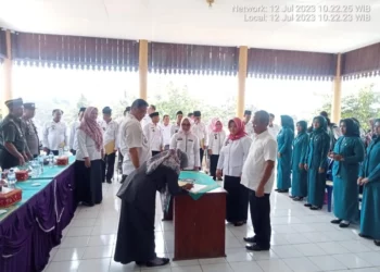 Sertijab 12 Kepala Kampung Terpilih Se-Kecamatan Kasui Sukses Digelar
