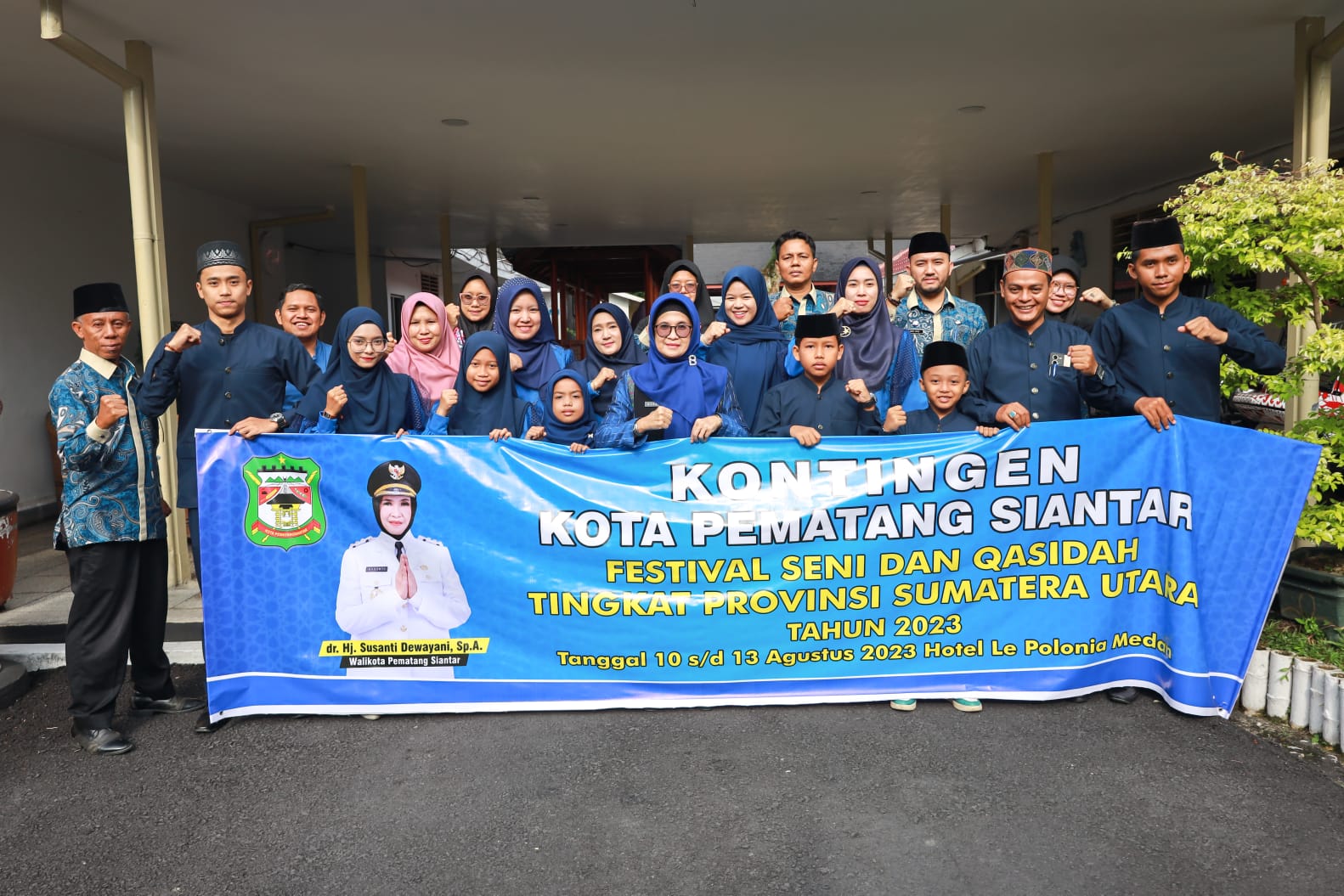 Wali Kota dr Susanti Berangkatkan Peserta Festival Seni dan Qasidah Tingkat Provinsi Sumut Tahun 2023