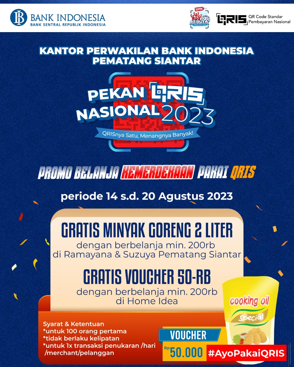 Belanja Pakai QRIS di Ramayana, Suzuya dan Home Idea Dapat Promo Kemerdekaan