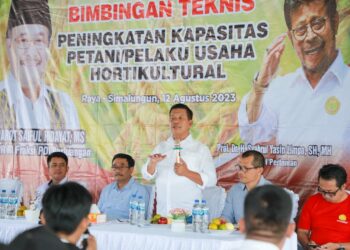Bupati Radiapoh Hadiri Bimtek Peningkatan Kapasitas Pertanian/Pelaku Usaha Holtikultura