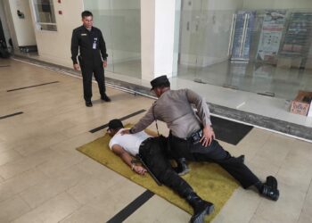 Sat Binmas Polres Pematang Siantar Berikan Pelatihan Satpam di Panin Bank
