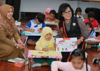 Bunda PAUD Simalungun Berharap Lomba Mewarnai Tingkat PAUD/TK Bisa Menciptakan Generasi Emas