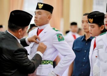 Bupati Simalungun Kukuhkan Paskibraka Kabupaten Simalungun Tahun 2023