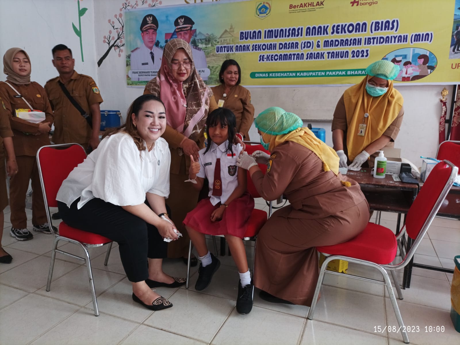 Ketua TP PKK Pakpak Bharat Kunjungi SD N 030412 Salak Pencanangan Pelaksanaan BIAS dan HPV Ketua TP PKK Pakpak Bharat Kunjungi SD N 030412 Salak Pencanangan Pelaksanaan BIAS dan HPV