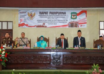 HUT ke-78 Kemerdekaan RI, Wali Kota dr Susanti Dewayani Hadiri Rapat Paripurna DPRD Mendengarkan Pidato Kenegaraan Presiden