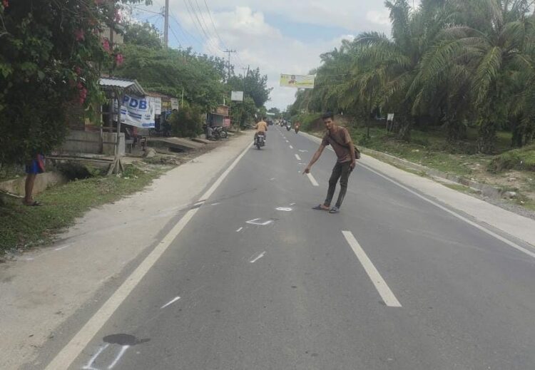 Polsek Tanah Jawa Evakuasi dan Olah TKP Kecelakaan Lalu Lintas di Nagori Marubun Jaya