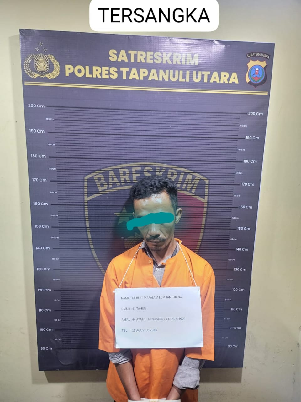 Aniaya Putri Kandung, Pria Asal Tarutung Digelandang ke Polres Taput