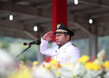 Bupati Pakpak Bharat Pimpin Upacara Peringatan Detik-detik Proklamasi Kemerdekaan RI ke-78