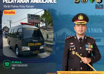 Polres Way Kanan Sediakan Pelayanan Ambulance Gratis Bagi Warga