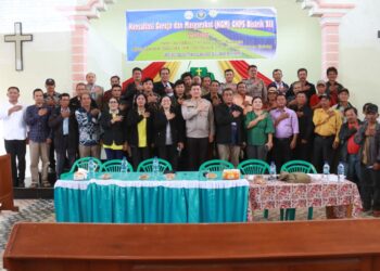 Kapolres Simalungun Sosialisasi dan Edukasi Bahaya Narkoba Kepada Masyarakat Di Gereja GKPS Purbadolong Distrik XII