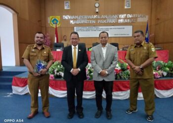 DPRD Pakpak Bharat Gelar Paripurna dengan Agenda Mendengarkan Pandangan Umum Fraksi atas Nota Ranperda 