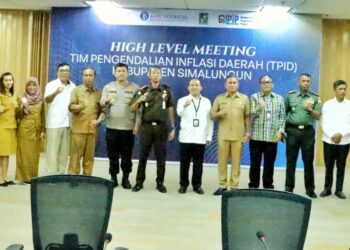 Bupati Simalungun Hadiri Rapat HLM Tim Pengendali Inflasi Daerah Kabupaten Simalungun