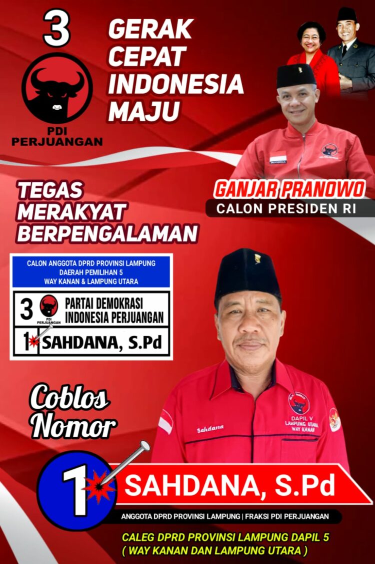 SAHDANA Kembali Mencalon Sebagai Anggota DPRD Provinsi Lampung Periode 2024-2029