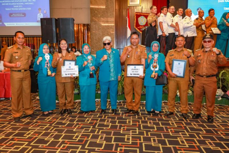 Dipimpin H Kusma Erizal Ginting, TP PKK Kota Pematang Siantar Raih Penghargaan Tingkat Provinsi Sumut