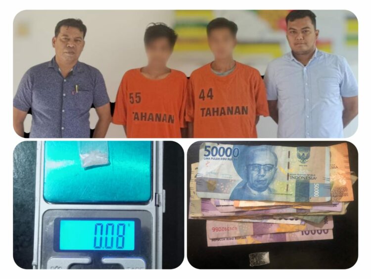 Polsek Bangun Tangkap Dua Pelaku Penyalahgunaan Narkotika di Nagori Bandar Siantar