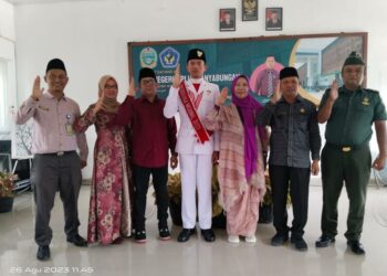 Paskibraka Nasional 2023 Nabil Arya Barata Lubis Disambut Gordang Sambilan Ketika Masuk Sekolah