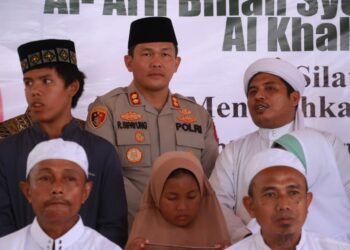 Haul ke-14 Tuan Guru Batak, Polres Simalungun Serahkan Bantuan Paket Sembako