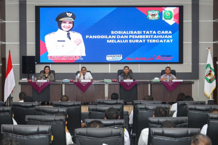 Pj Sekda Buka Sosialisasi Tata Cara Panggilan dan Pemberitahuan Melalui Surat Tercatat