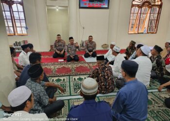 Jum'at Curhat Polres Simalungun di Masjid Raya Taqwa di Kecamatan Girsang Sipangan Bolon