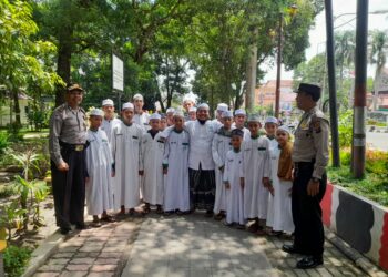 Sat Binmas Polres Pematang Siantar laksanakan penyuluhan tentang bahaya dan tindak pidana narkoba ke pelajar