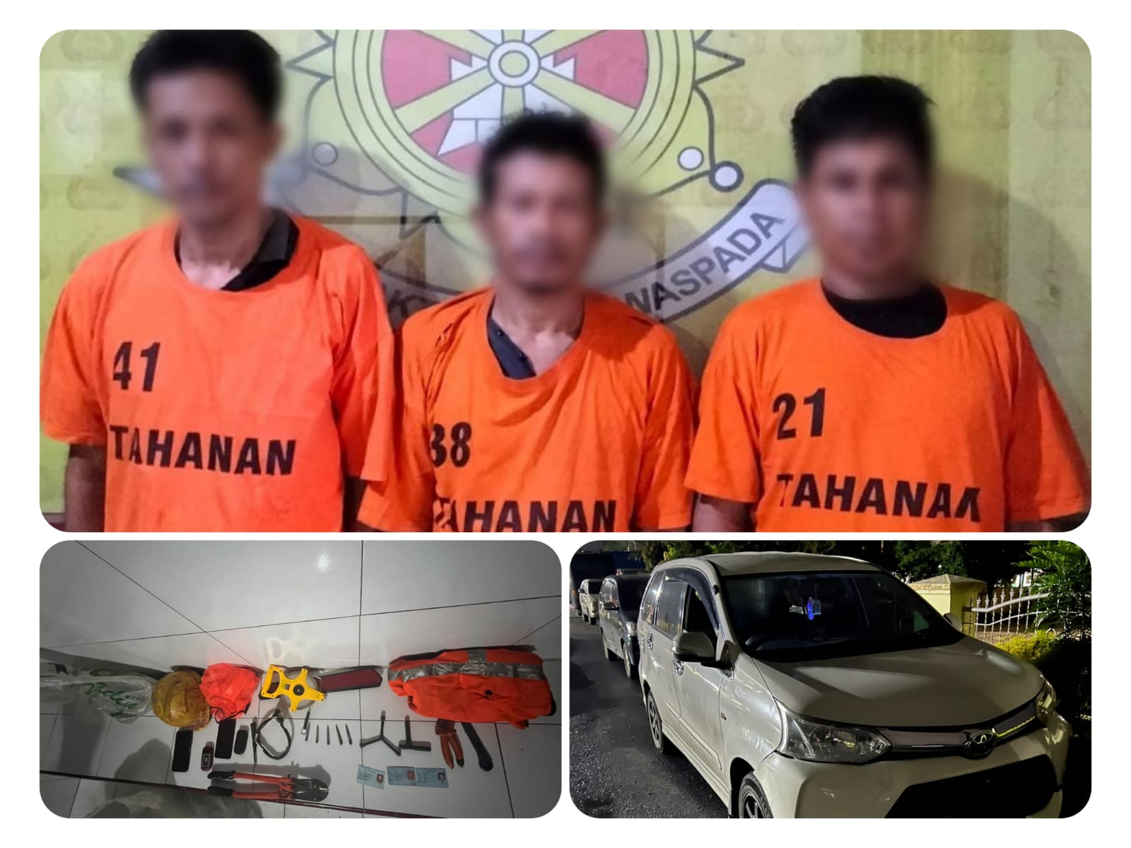 Tiga Pelaku Pencurian Pick Up L300 di Dolok Parmonangan Berhasil Diringkus Polres Simalungun Tiga Pelaku Pencurian Pick Up L300 di Dolok Parmonangan Berhasil Diringkus Polres Simalungun