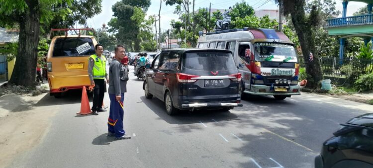 Angkot Sinar Beringin Kontra Honda ADV 150, Haposan Tampubolon Alami Luka-luka