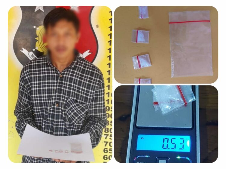 Warga Nagori Bah Gunung Diringkus Personil Polsek Perdagangan, Sabu 0,53 Gram Ditemukan di Lipatan Celana