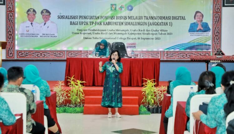 Pemkab Simalungun Gelar Sosialisasi Penguatan Fondasi Bisnis Melalui Transformasi Digital Bagi UP2K TP PKK