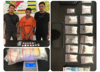 Bandar Narkoba Huta Bayu Keok Di Tangan Personil Polres Simalungun, Barbut 96.91 Gram