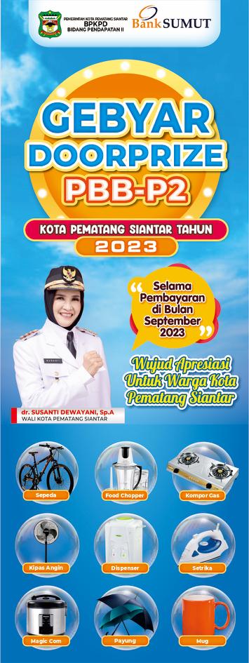 Pemko Siantar Sediakan Door Prize Dengan Berbagai Hadiah bagi Wajib Pajak