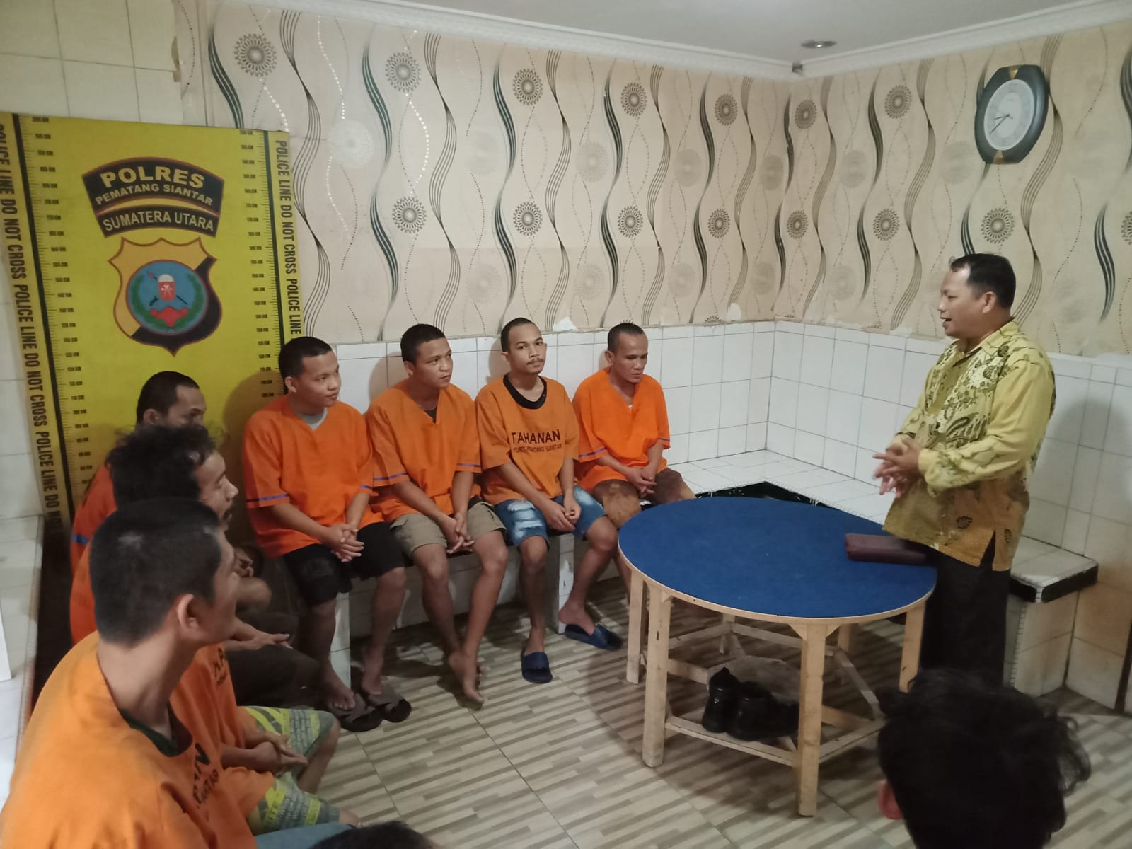Pembinaan Rohani Tahanan Sat Tahti Polres Pematang Siantar