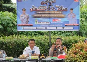 Kapolres Pematang Siantar Curhat Kamtibmas "Kopi Siantar Man"