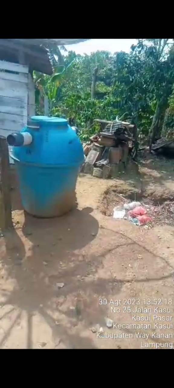 Pembangunan Septic Tank Kampung Gistang Kecamatan Umpu Semenguk Diduga Banyak Kejanggalan