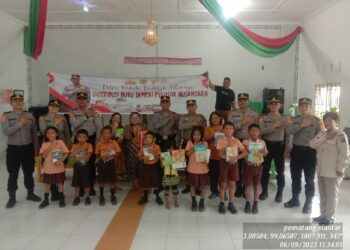Polsek Siantar Martoba Distribusikan Buku Sampai Pelosok Nusantara di PA Thabita Care