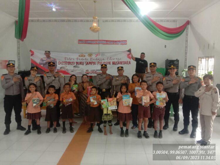 Polsek Siantar Martoba Distribusikan Buku Sampai Pelosok Nusantara di PA Thabita Care