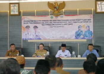 Sekda Saipul Buka Acara Peningkatan Kesiapan KHA Pada Pengelolaan Rumah Ibadah Ramah Anak Tahun 2023