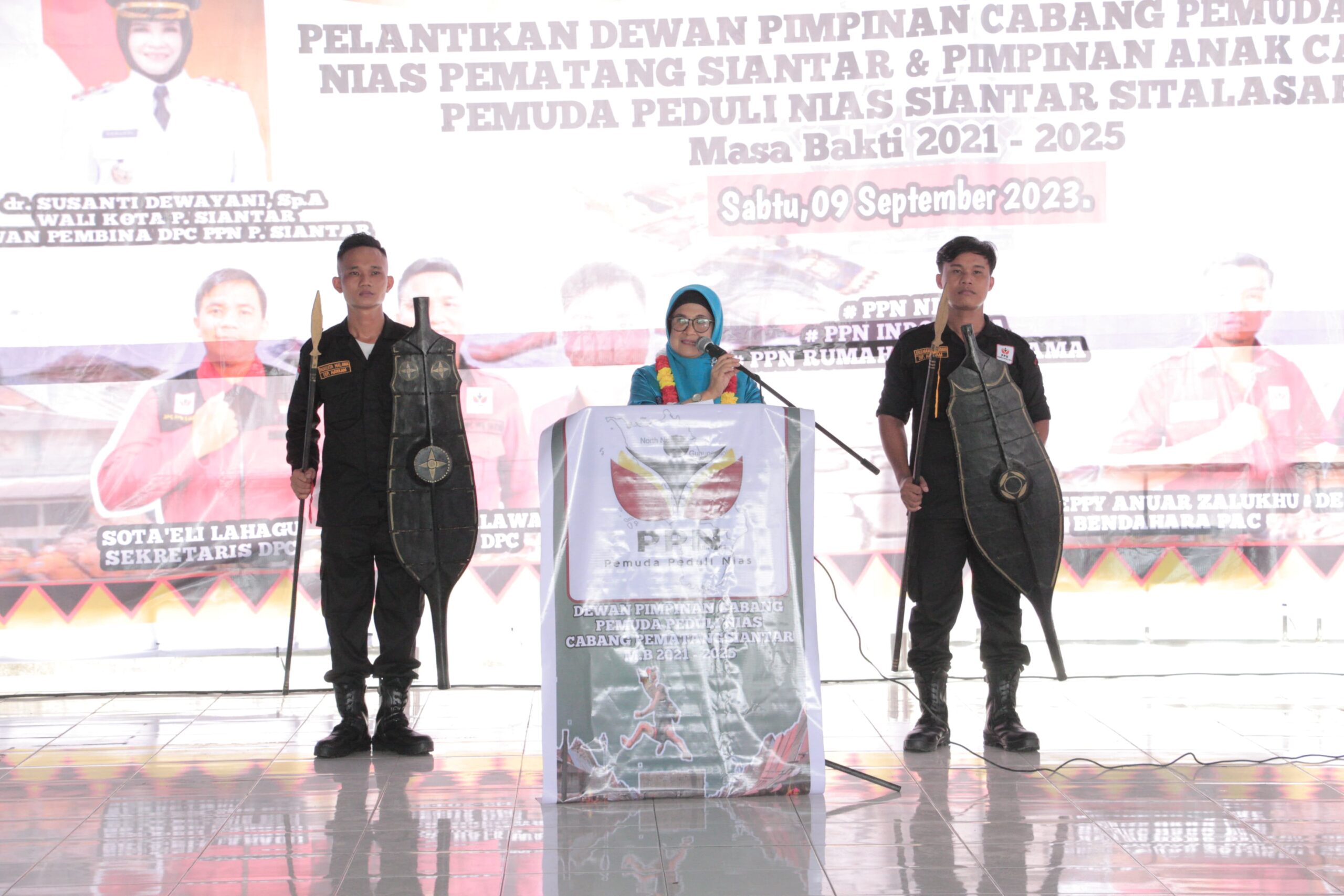 Wali Kota Siantar dr Susanti Hadiri Pelantikan DPC Pemuda Peduli Nias Kota Siantar