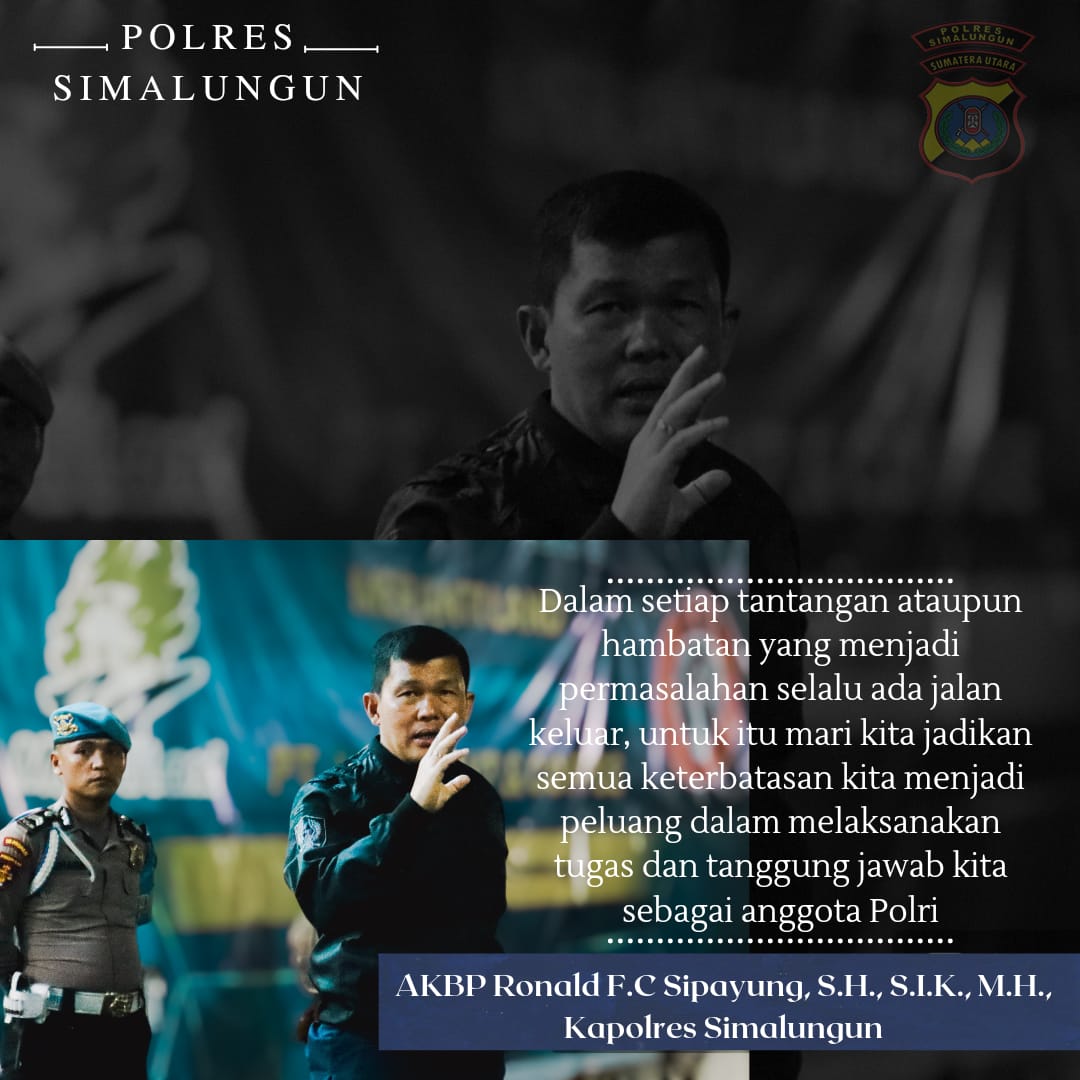 Menjelang Pilpanag, Polres Simalungun Menggelar Patroli Skala Besar Sampaikan Himbauan Kamtibmas