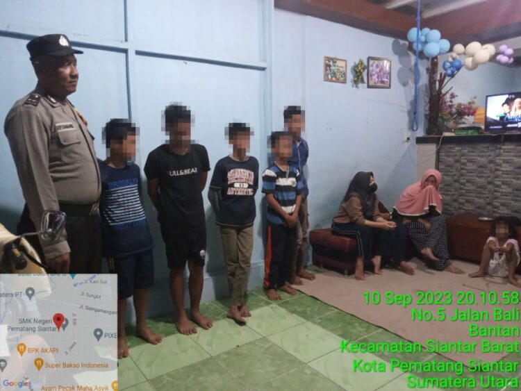 Polsek Siantar Barat Tindak Lanjuti Laporan Warga Adanya Anak Ngelem