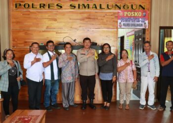 Kapolres Simalungun Terima Audiensi Pengurus Gereja GKPS Sarangpunai, Sinergi Pelihara Keamanan dan Ketertiban
