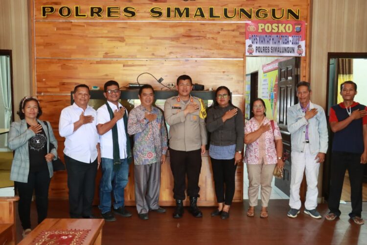 Kapolres Simalungun Terima Audiensi Pengurus Gereja GKPS Sarangpunai, Sinergi Pelihara Keamanan dan Ketertiban