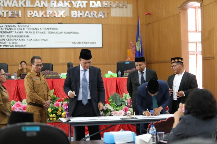 Ini 5 Ranperda yang Disahkan Menjadi Perda oleh DPRD Pakpak Bharat 