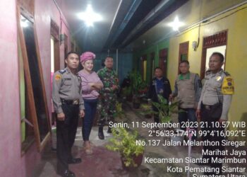 Sambangi Kos-kosan, Bhabinkamtibmas Sampaikan Himbauan Kamtibmas