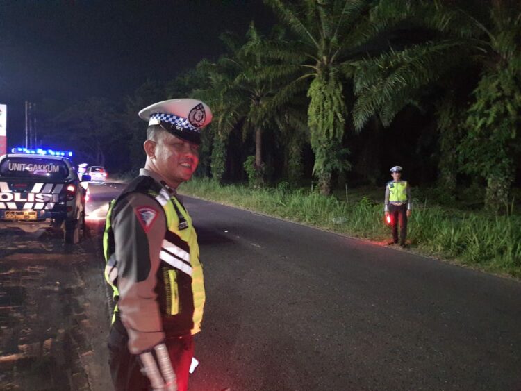Blue Light Patrol Polres Simalungun Antisipasi Pelanggaran dan Kecelakaan Lalulintas di Malam Hari