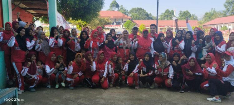 Pemerintah Pekon Sukaraja Gelar Senam Kesehatan Jasmani