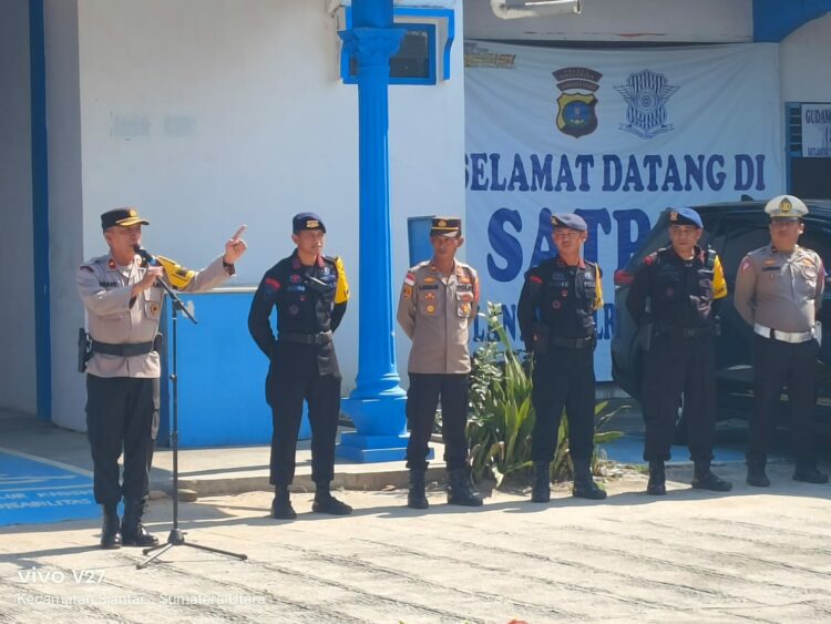 Pengamanan Pilpanag, Wakapolres Simalungun Sampaikan Apresiasi Dari Kapolres Atas Kinerja Personil BKO Poldasu