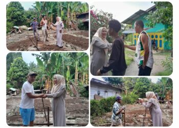 Hj Hidayah Kunjungi Warga Kampung Marteng untuk Bangun Rumah Warga Kurang Mampu
